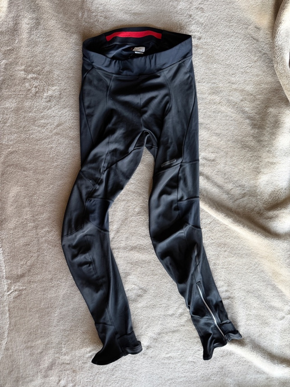 Specialized Black Performance Cycling thermo Tights with Stirrup Hem